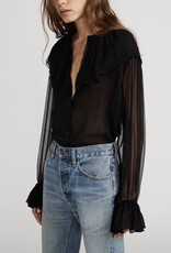 FRAME The Tiered Statement Blouse