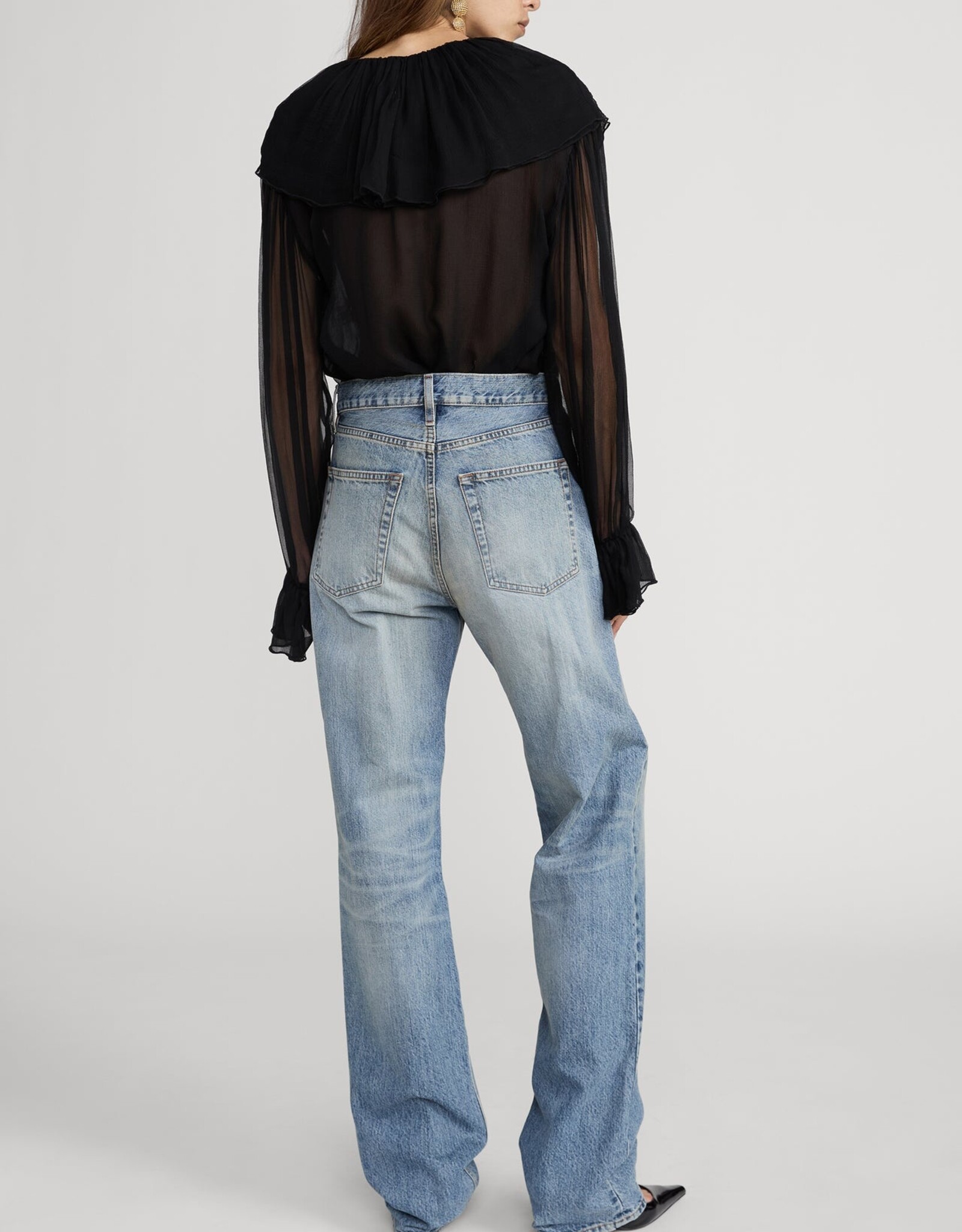 FRAME The Tiered Statement Blouse