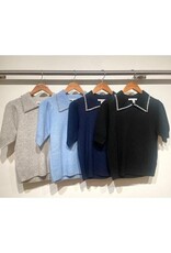 Autumn Cashmere Peter Pan Collar w/Rhinestones