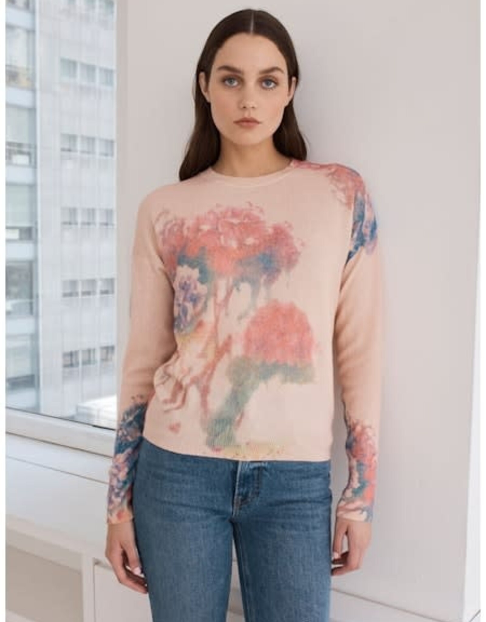 Autumn Cashmere Floral Print Crew