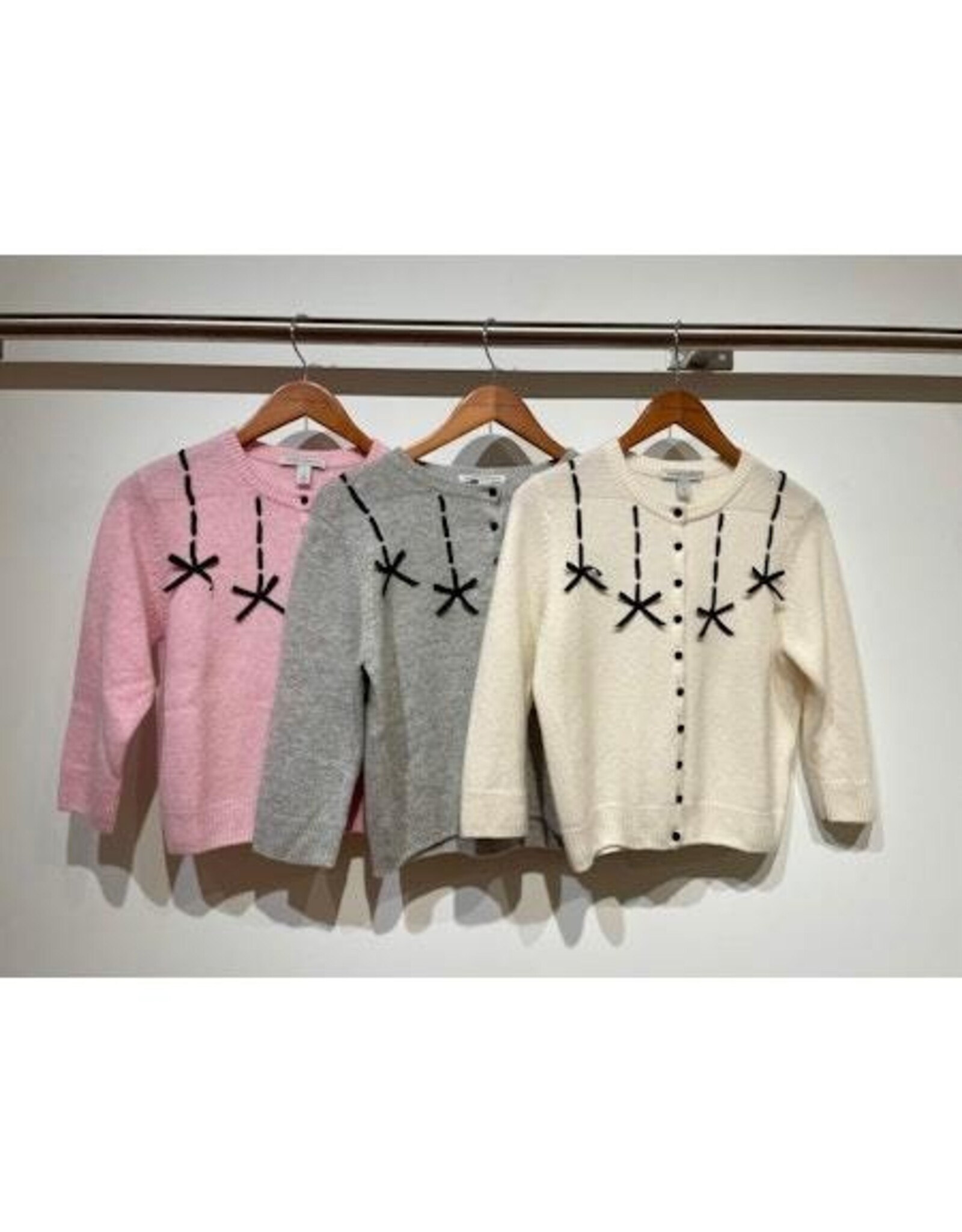 Autumn Cashmere Cardi w Ribbon