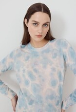 Autumn Cashmere Watercolor Floral Print Crew