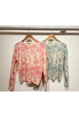 Autumn Cashmere Watercolor Floral Print Crew