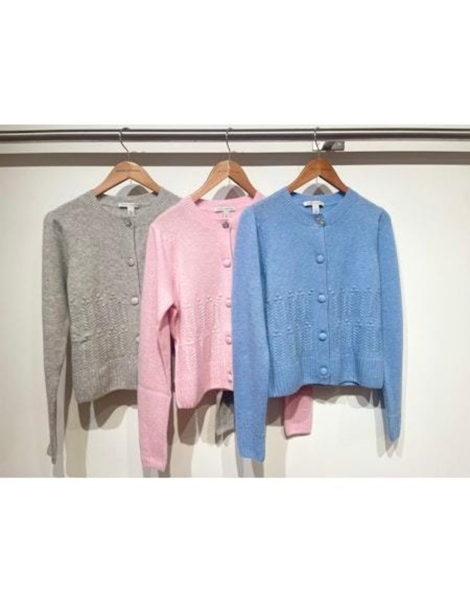 Autumn Cashmere Puff Sleeve Cardigan