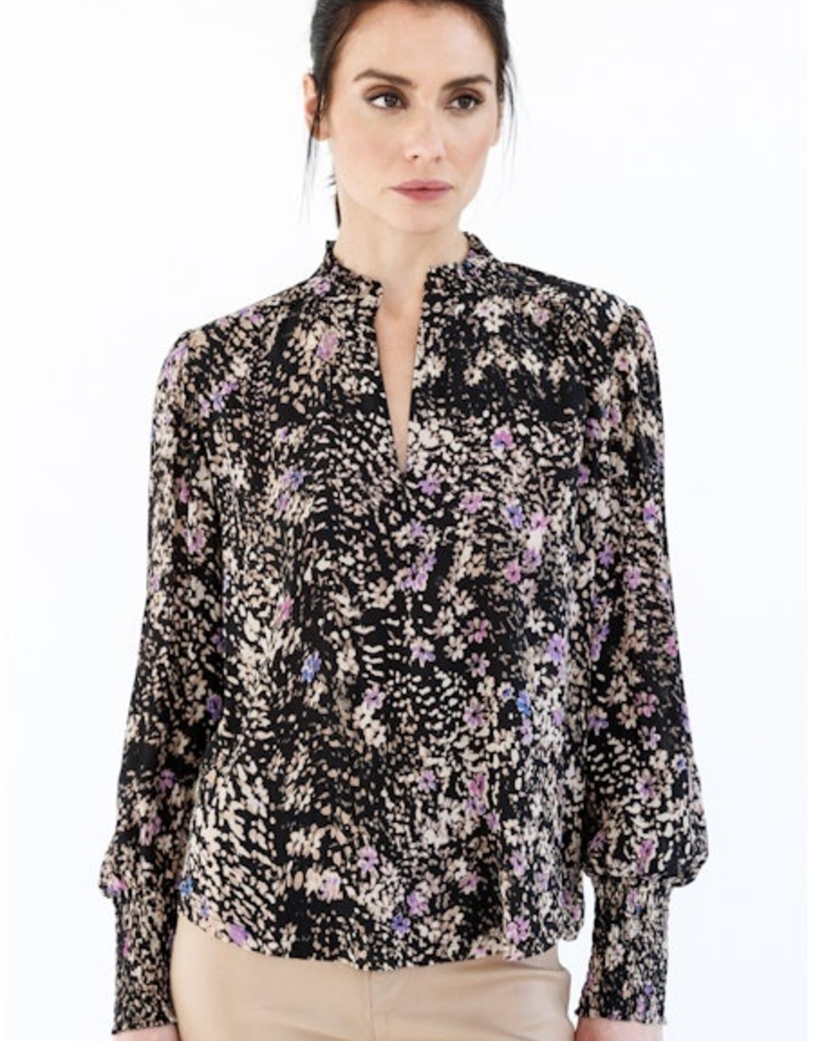 GO by GO SILK Go Soft Spoken Blouse Print