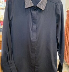 GO by GO SILK Le Blouse w/Beaded Collar