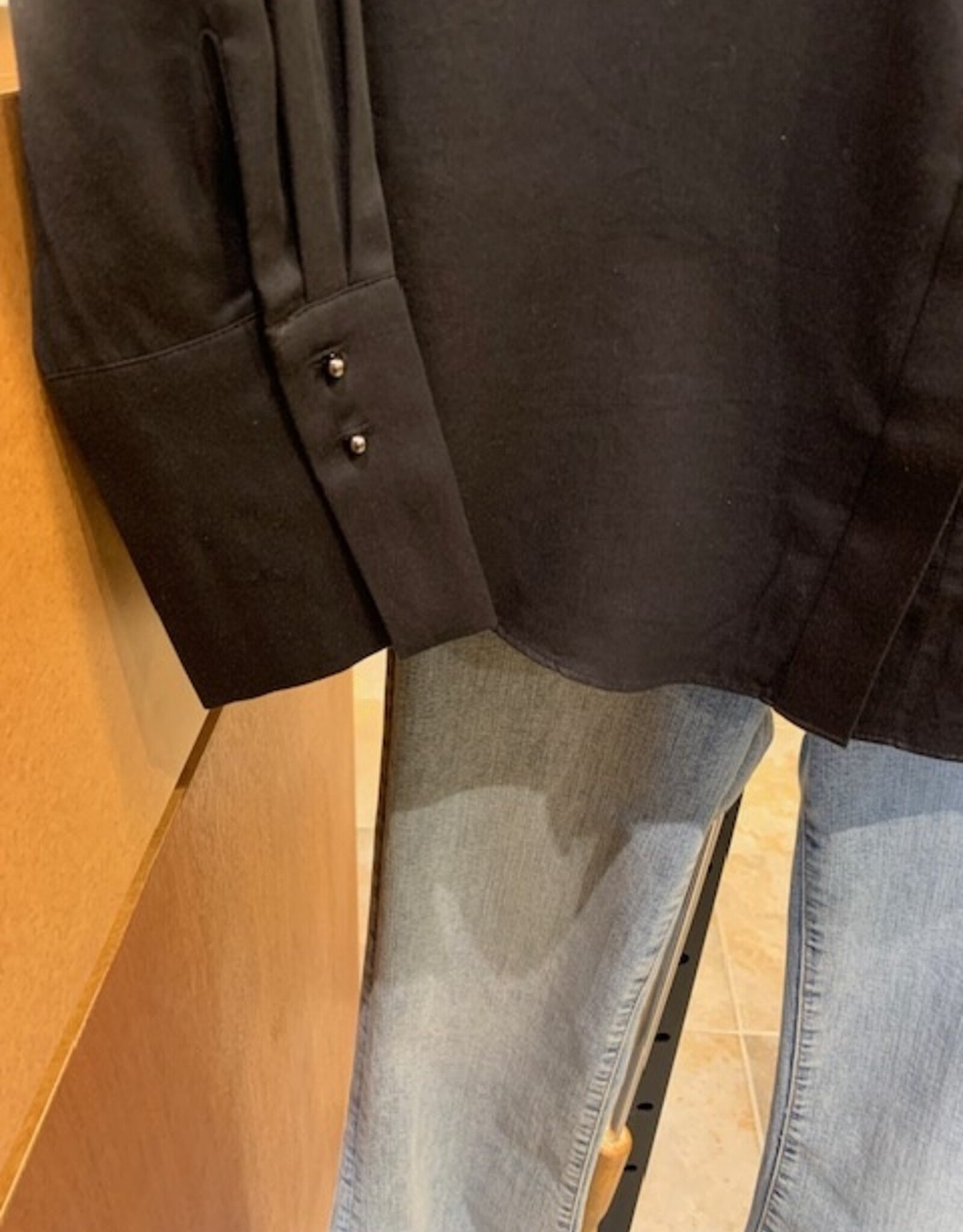 GO by GO SILK Le Blouse w/Beaded Collar