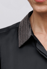 GO by GO SILK Le Blouse w/Beaded Collar