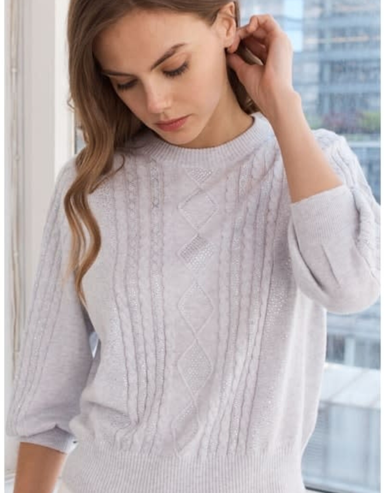 Autumn Cashmere Sparkly Cotton Crew