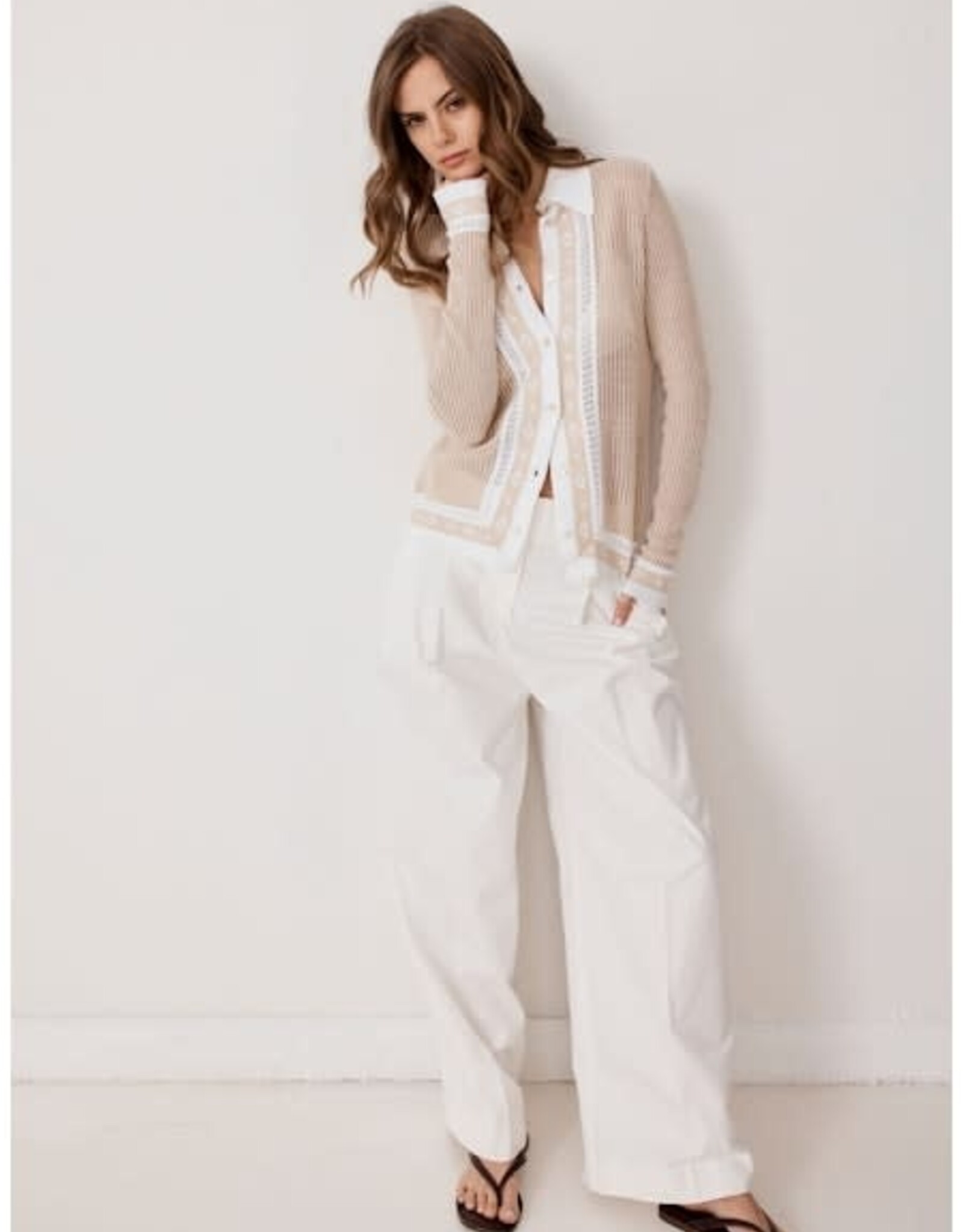 Autumn Cashmere Cotton Mesh Shirt