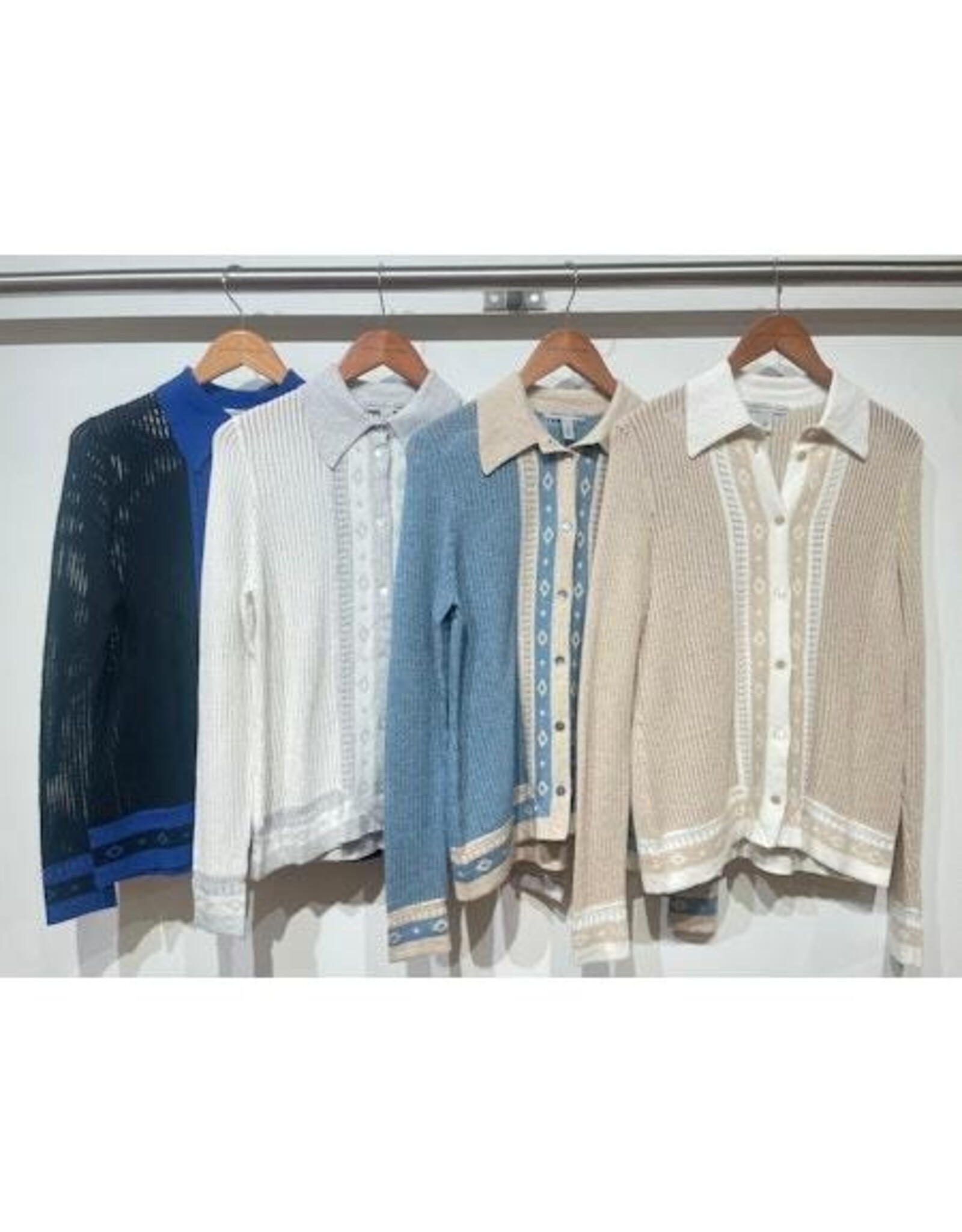 Autumn Cashmere Cotton Mesh Shirt