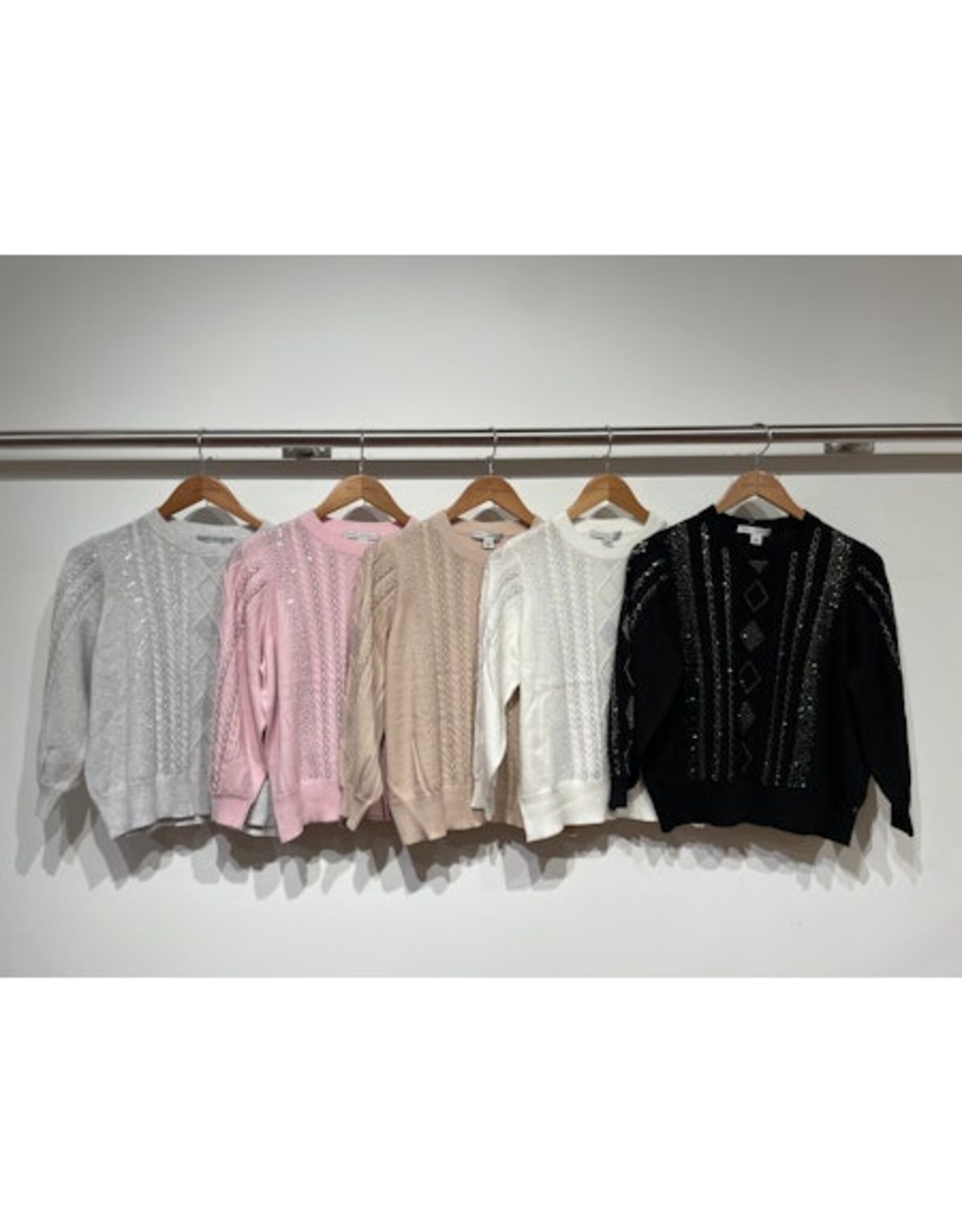 Autumn Cashmere Sparkly Cotton Crew