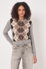 REPEAT CASHMERE Argyle CARDIGAN