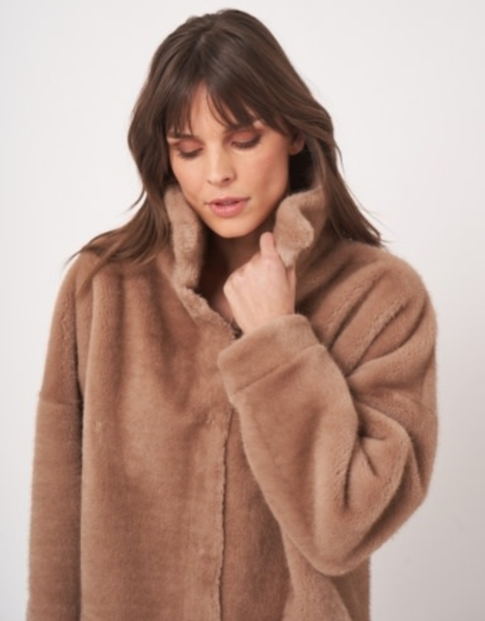 REPEAT CASHMERE Faux Fur Jacket