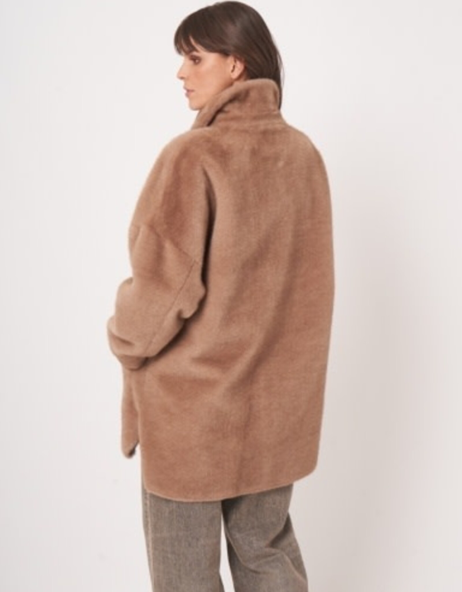 REPEAT CASHMERE Faux Fur Jacket