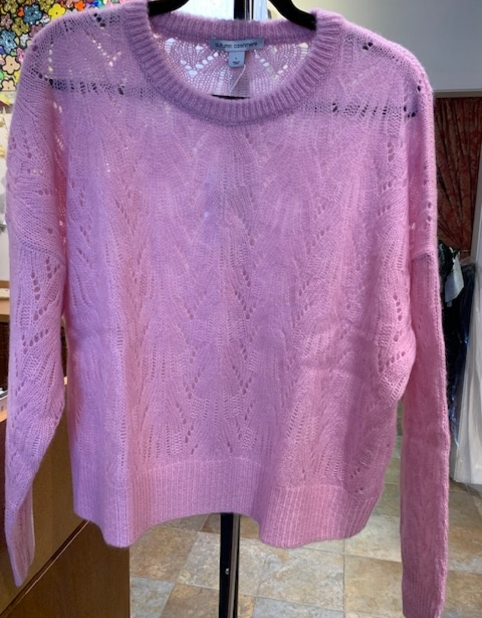 Autumn Cashmere Pointelle Crew RSC14536