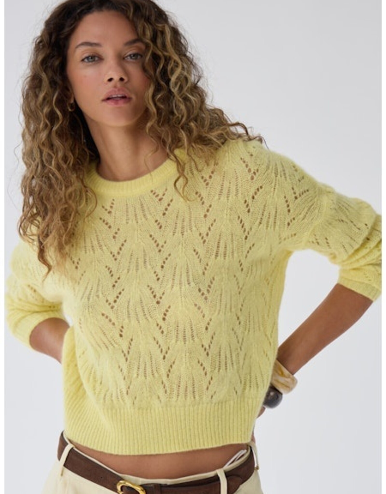 Autumn Cashmere Pointelle Crew RSC14536