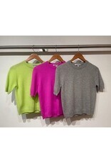 Autumn Cashmere Cropped Short Sleeve Crew