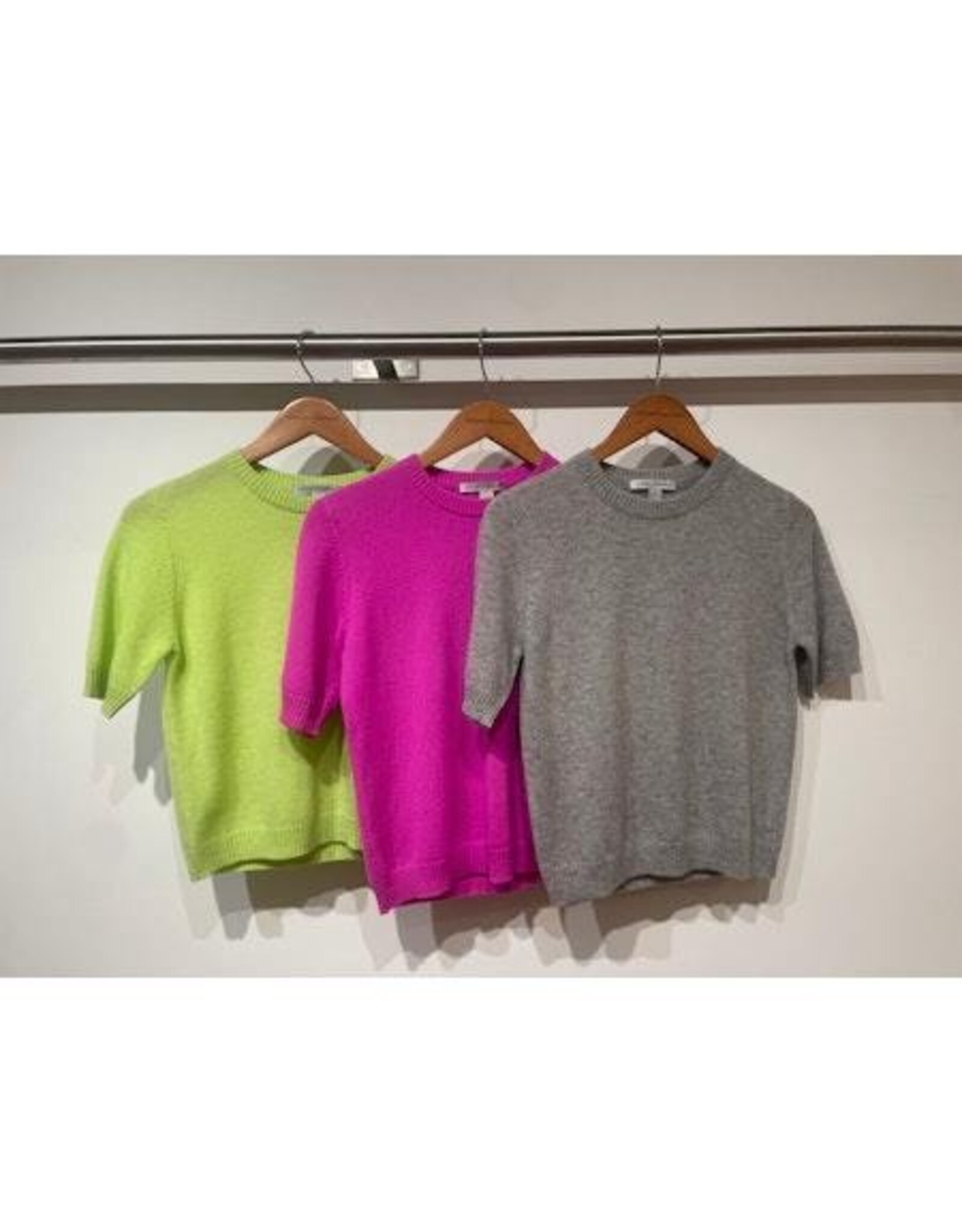 Autumn Cashmere Cropped Short Sleeve Crew