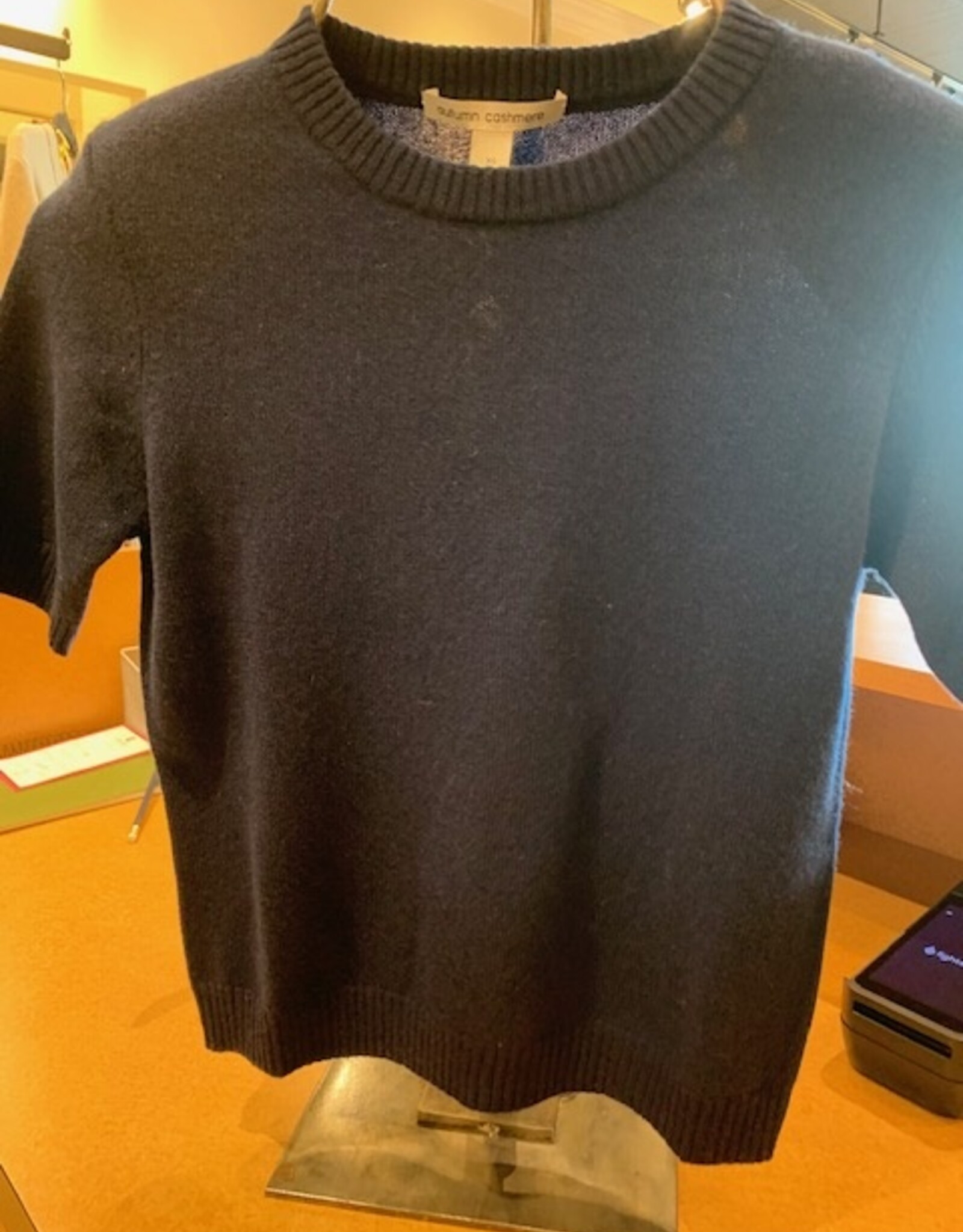 Autumn Cashmere Cropped Short Sleeve Crew