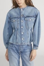 FRAME The Nipped Collarless Jacket