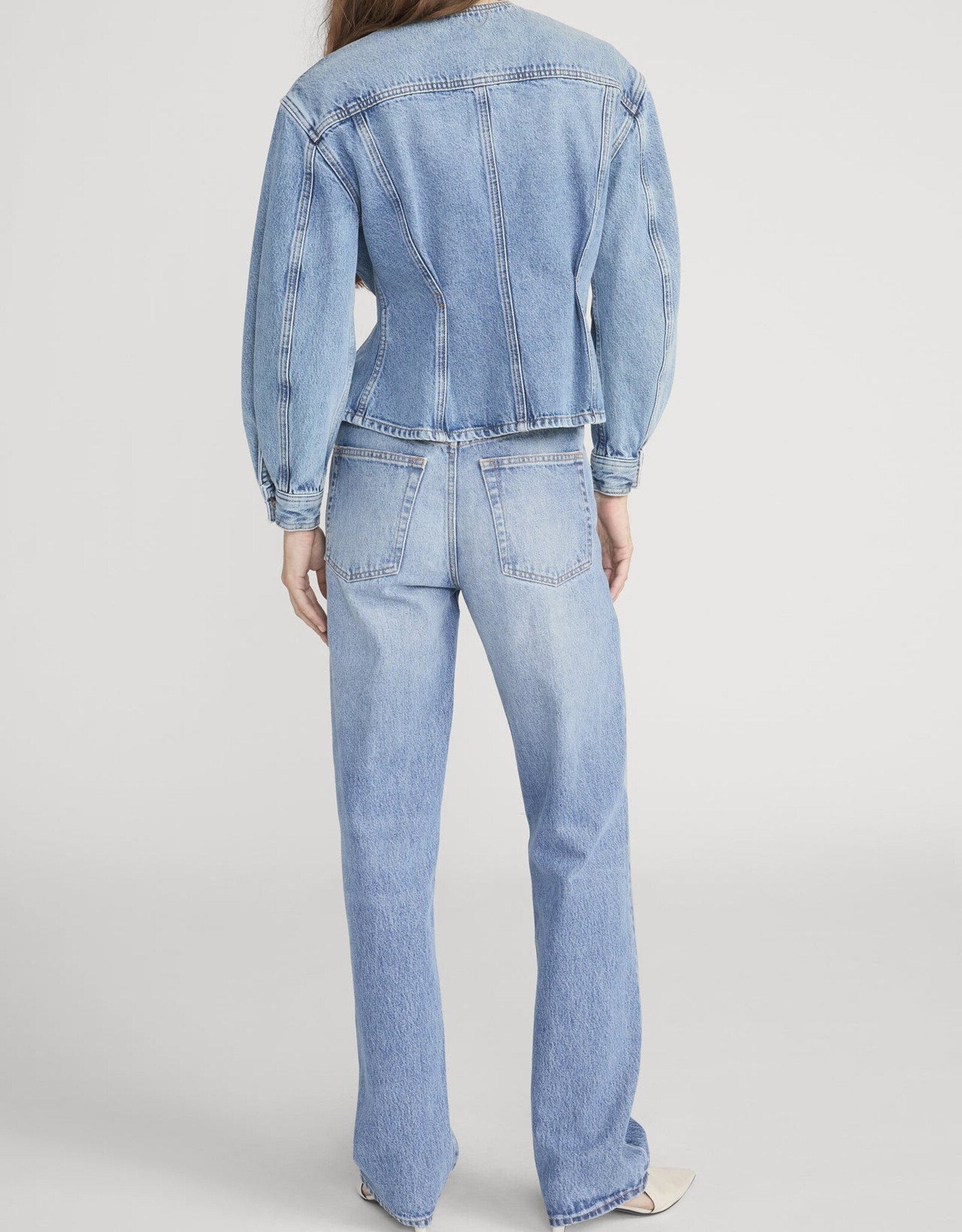 FRAME The Nipped Collarless Jacket