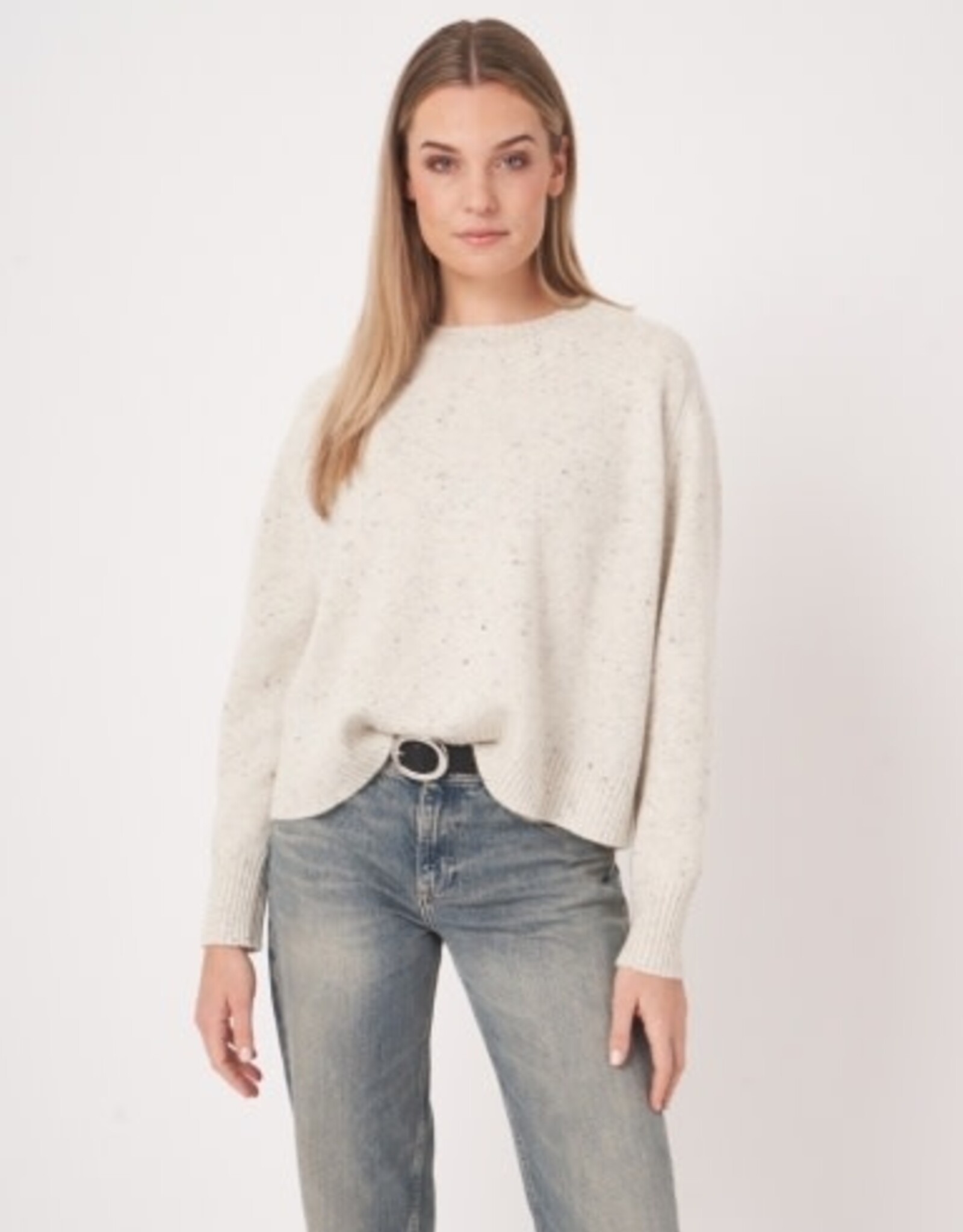 REPEAT CASHMERE SNOW SWEATER