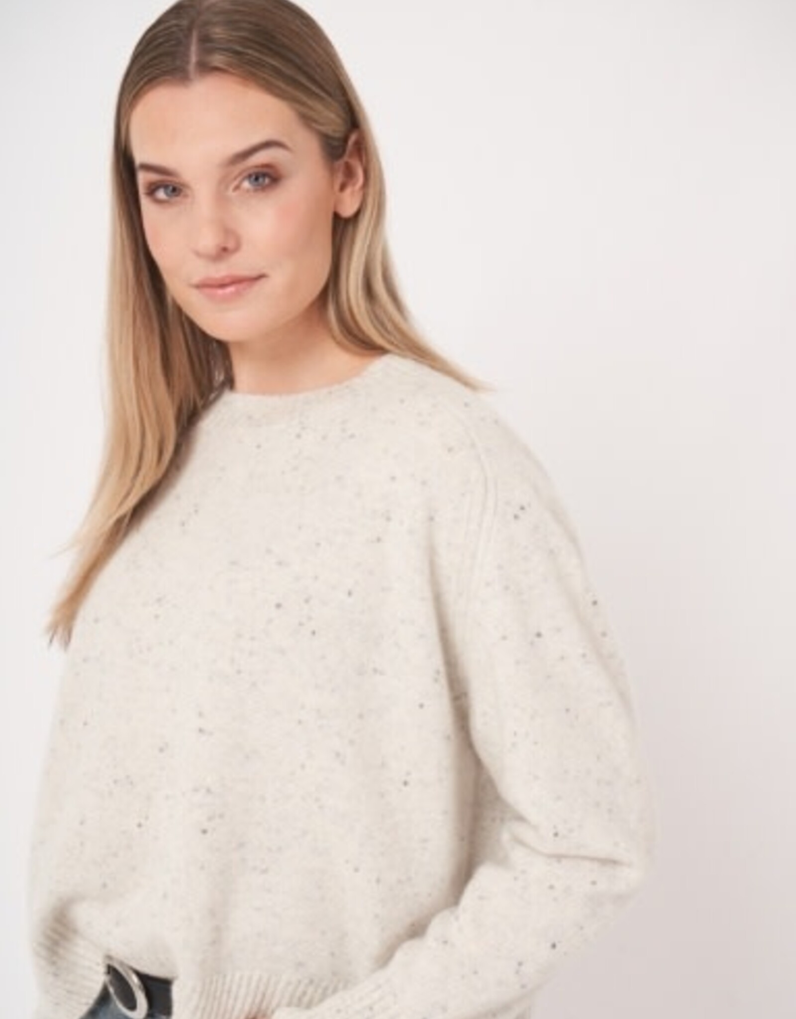 REPEAT CASHMERE SNOW SWEATER