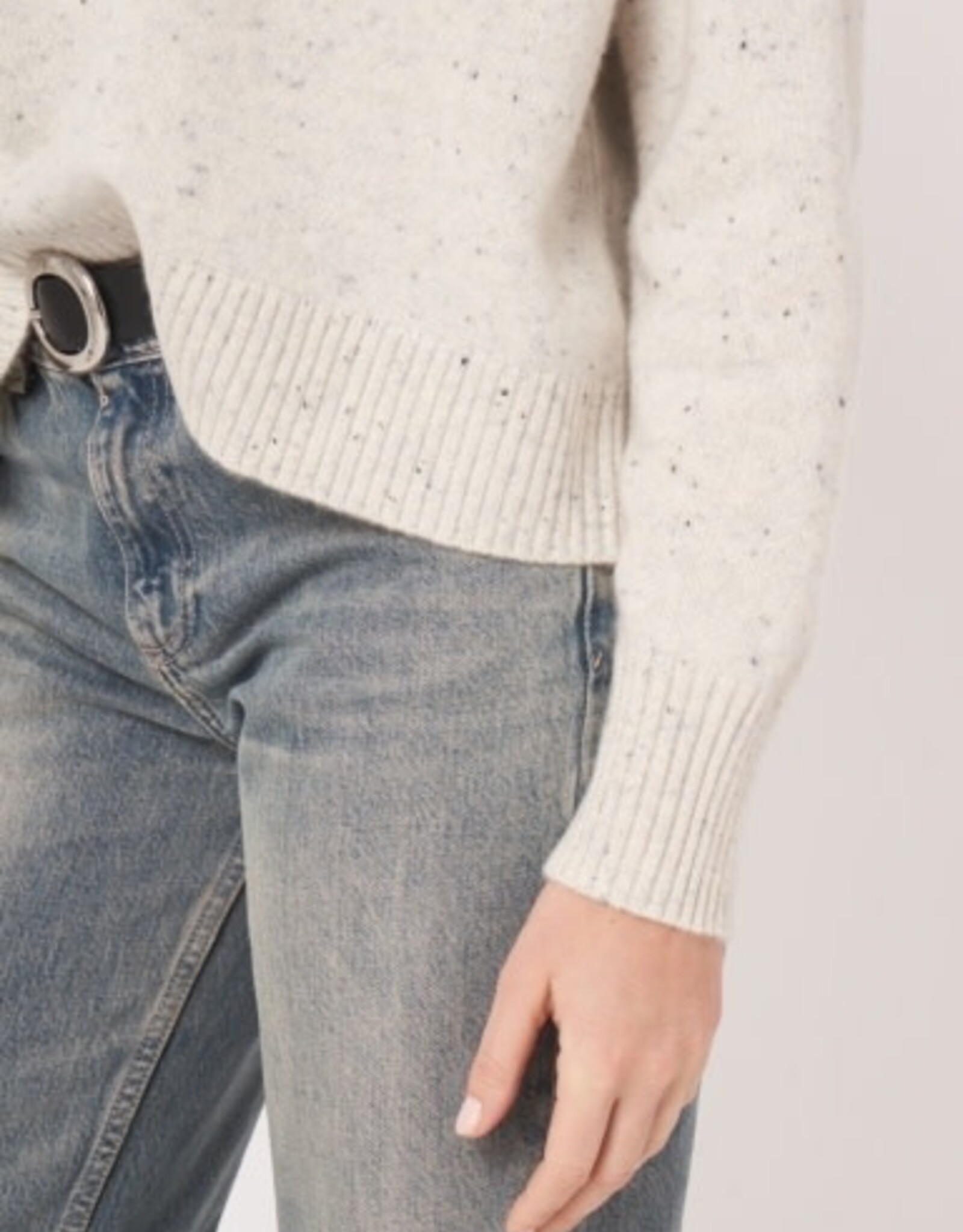 REPEAT CASHMERE SNOW SWEATER