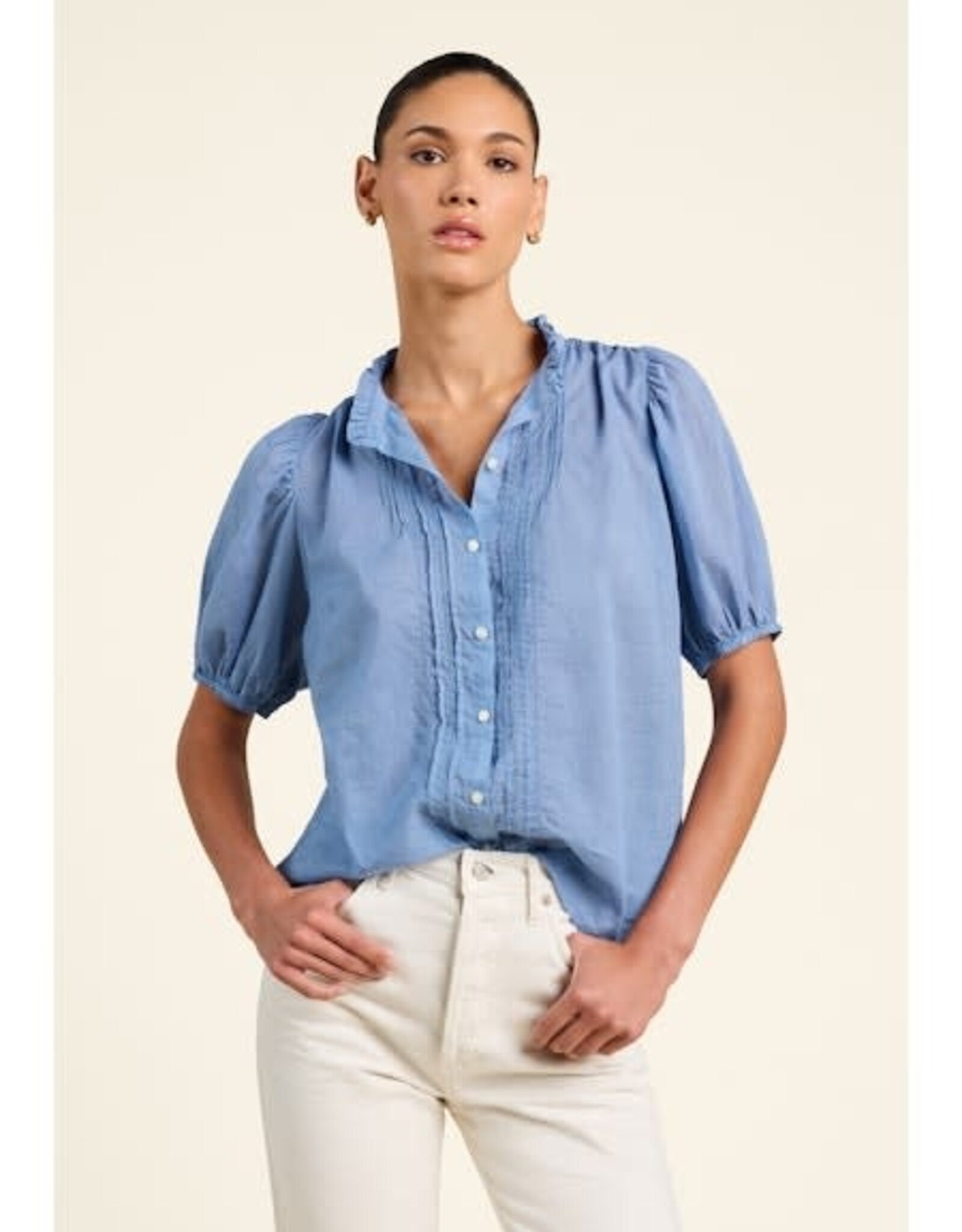 Trovata Birds of Paradis Mira Blouse Brisa Houndstooth