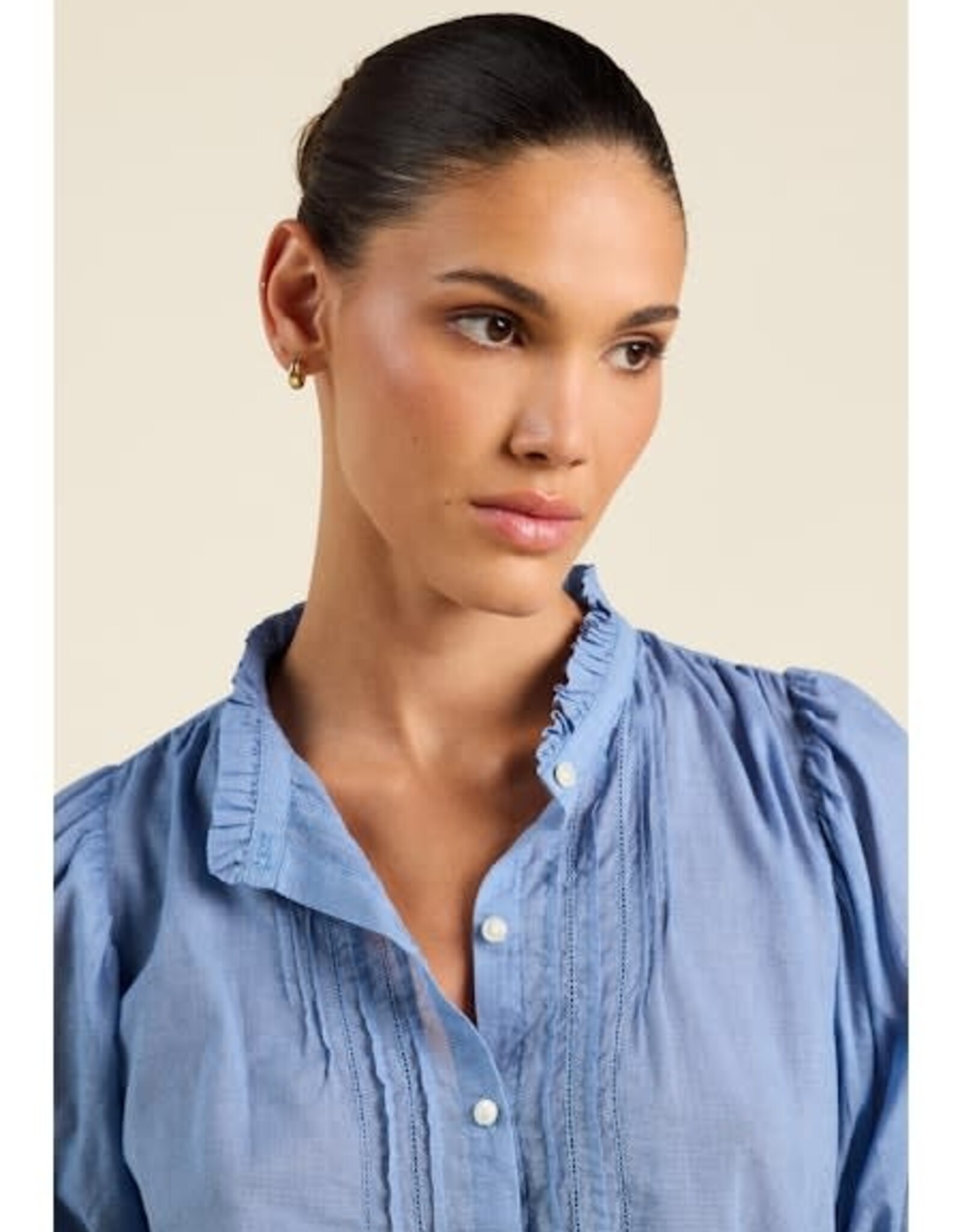 Trovata Birds of Paradis Mira Blouse Brisa Houndstooth