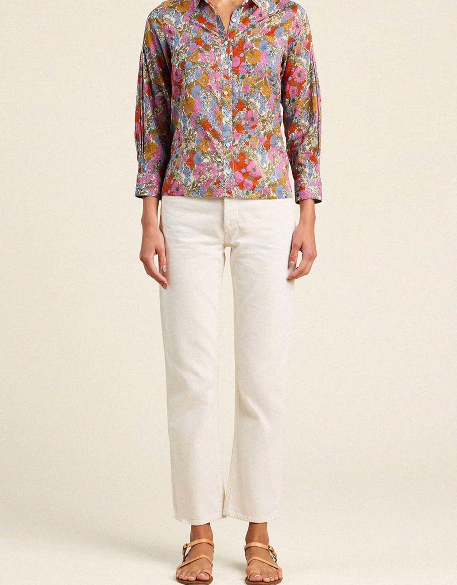 Trovata Birds of Paradis Clara Blouse Delicate Tilia