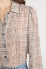 FRAME The Plaid Staple Blouse