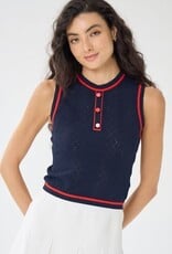 Autumn Cashmere Sleeveless 2-Tone Top
