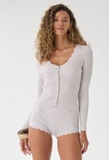 Autumn Cashmere Cardi W/ Scallop Edges