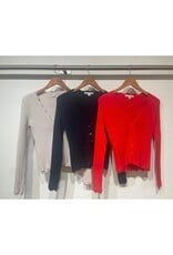 Autumn Cashmere Cardi W/ Scallop Edges