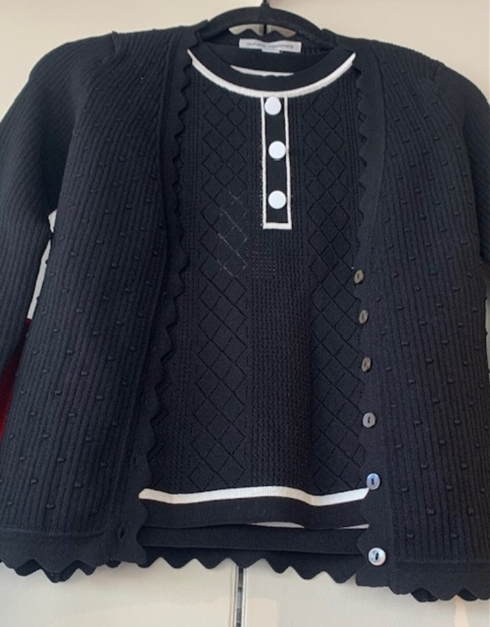 Autumn Cashmere Cardi W/ Scallop Edges