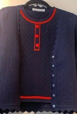 Autumn Cashmere Cardi W/ Scallop Edges