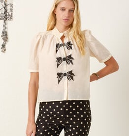 Alix of Bohemia Winn Black Tie Shirt