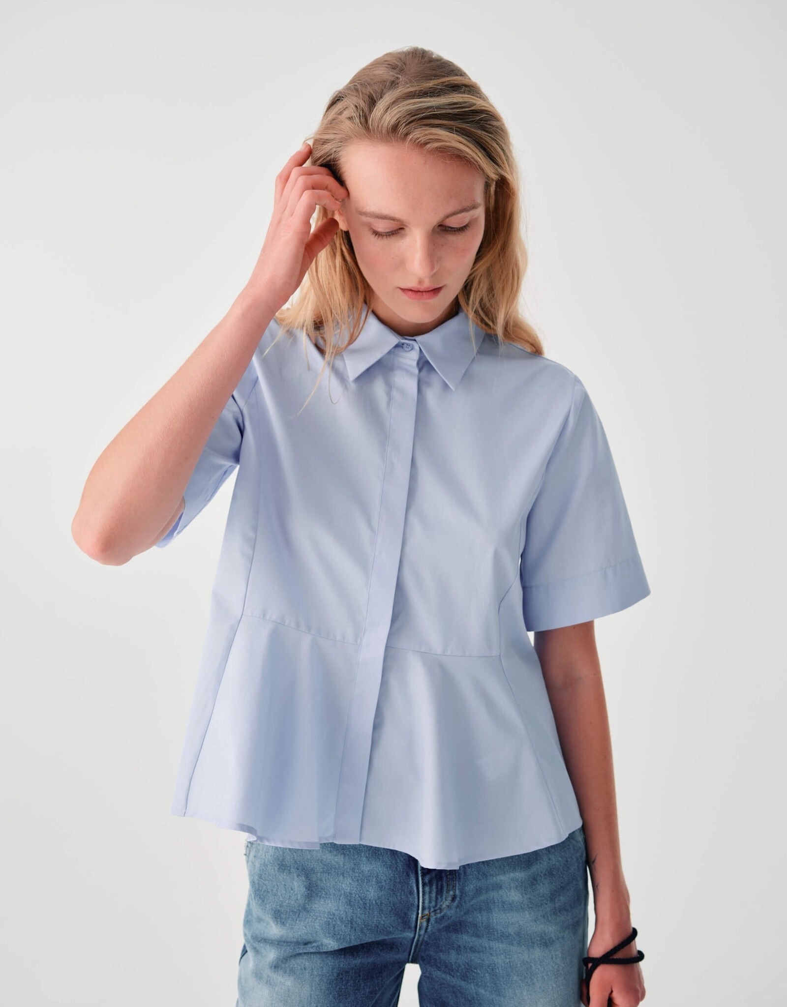 Beatrice S/S Peplum Top