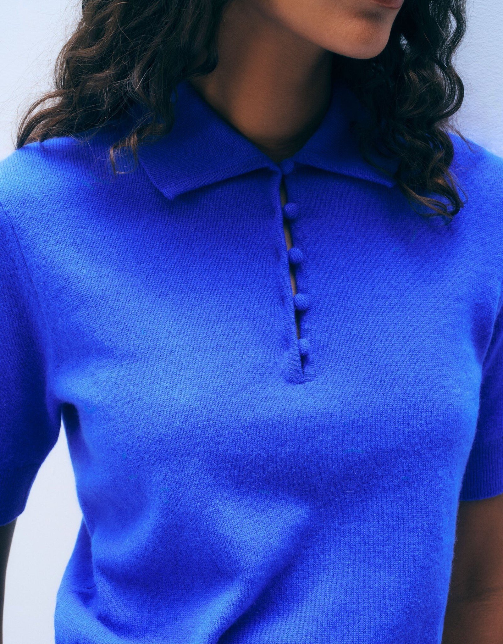 White + Warren Button Polo