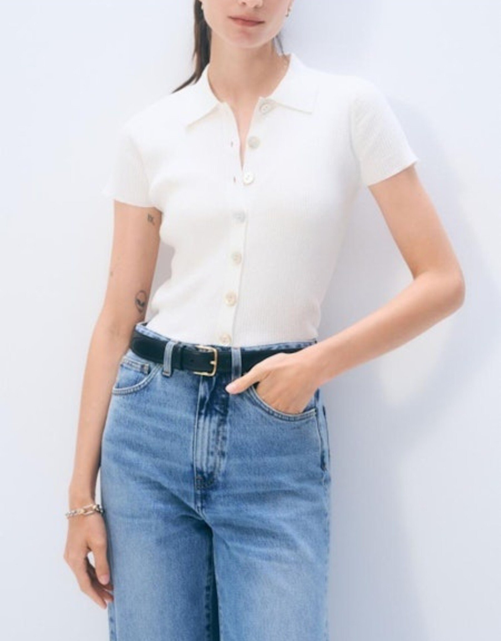 White + Warren Linen Blend Top