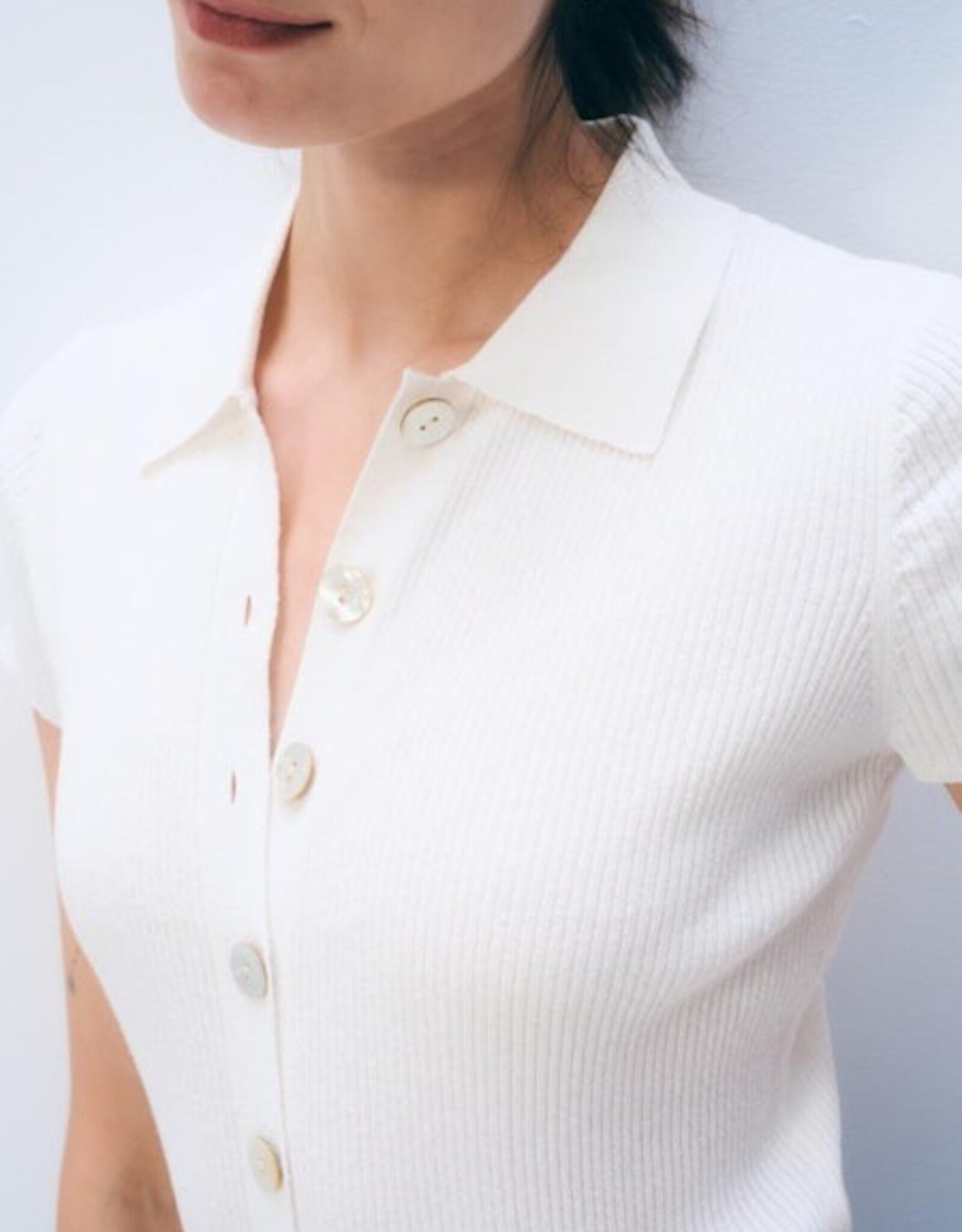White + Warren Linen Blend Top
