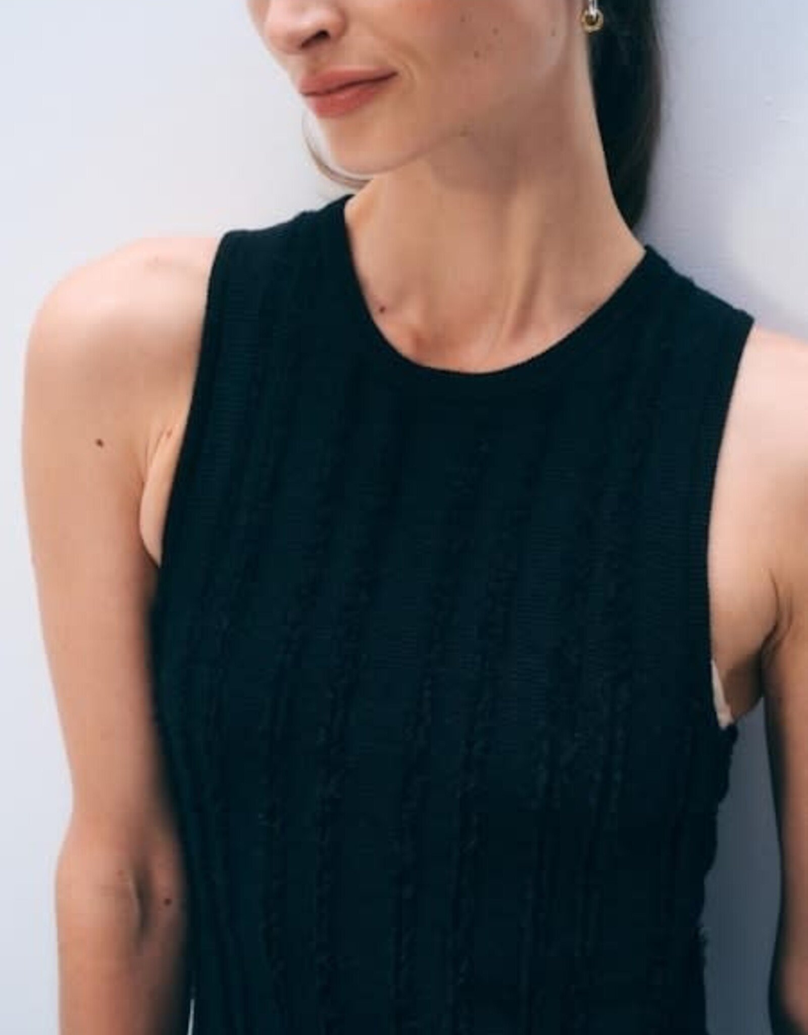 White + Warren Linen Blend Dress