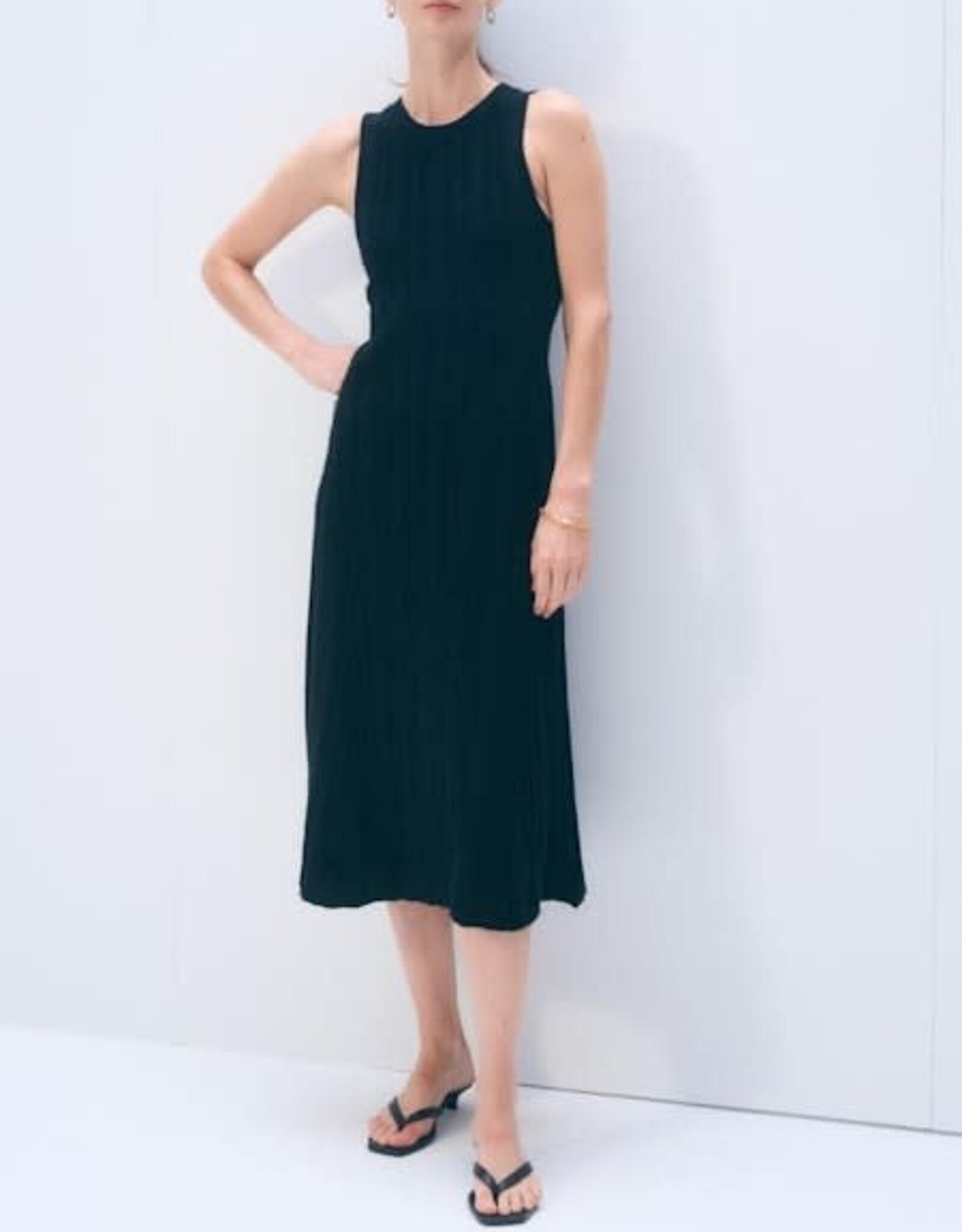 White + Warren Linen Blend Dress