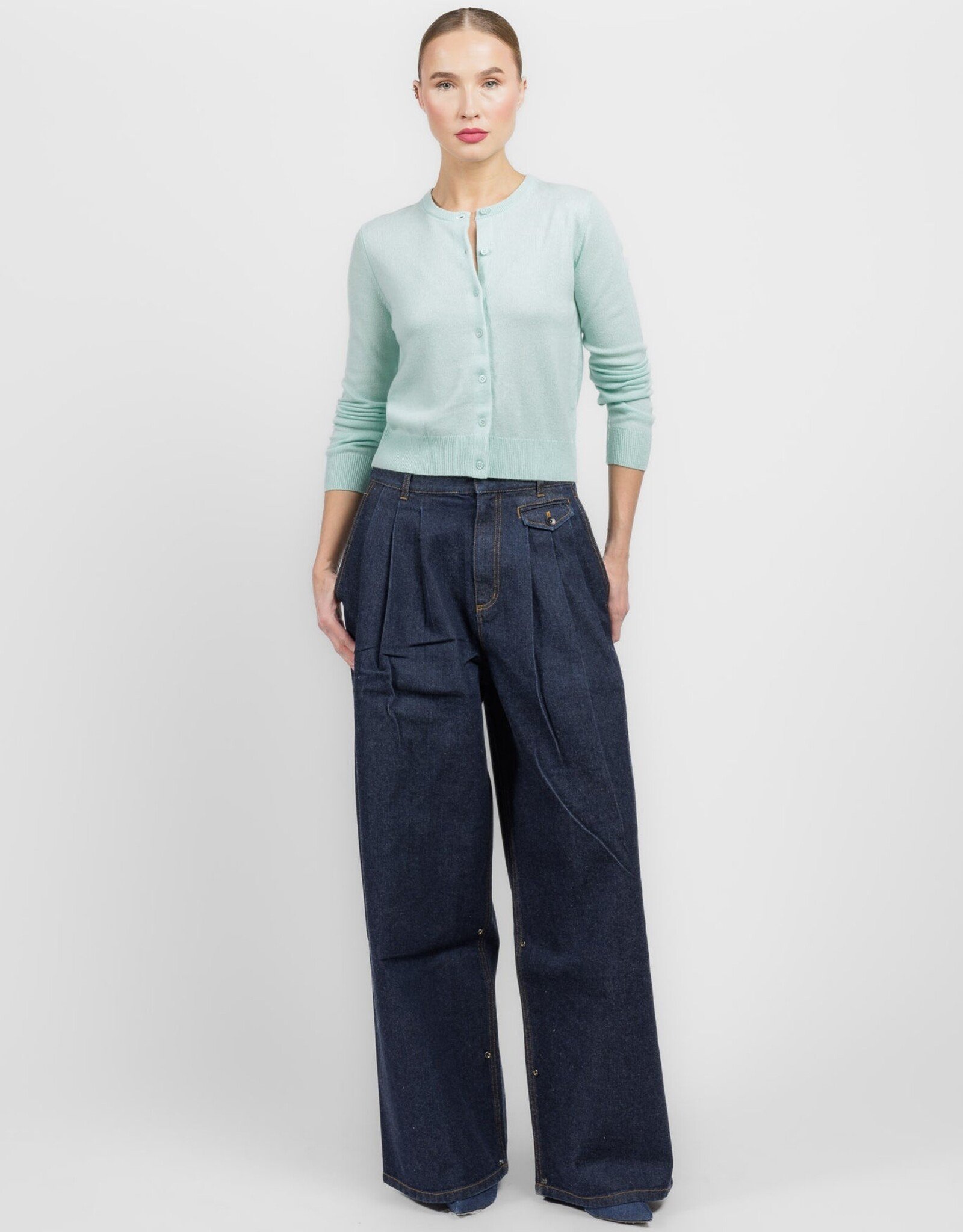 White + Warren Cashmere Crew Cardi