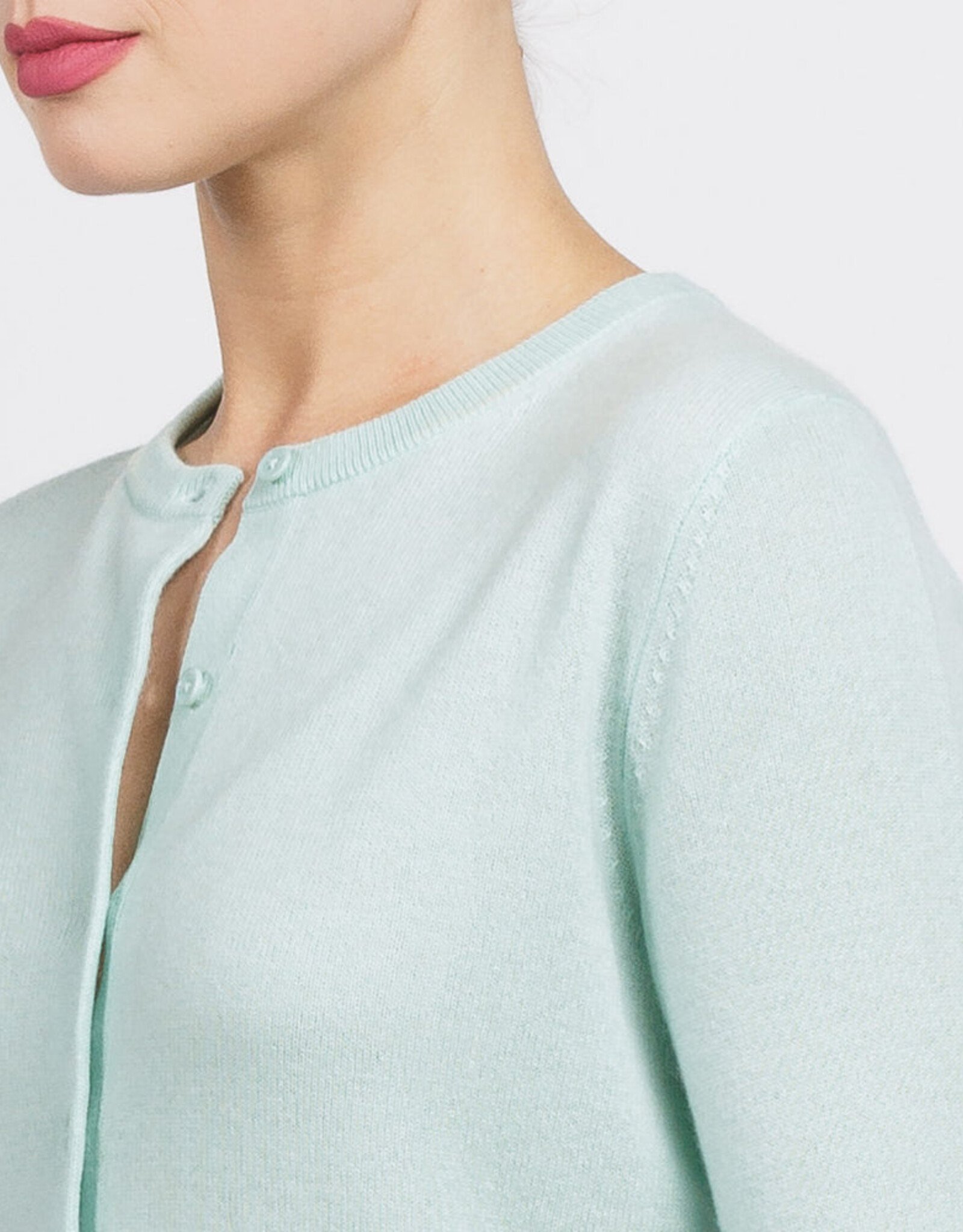 White + Warren Cashmere Crew Cardi