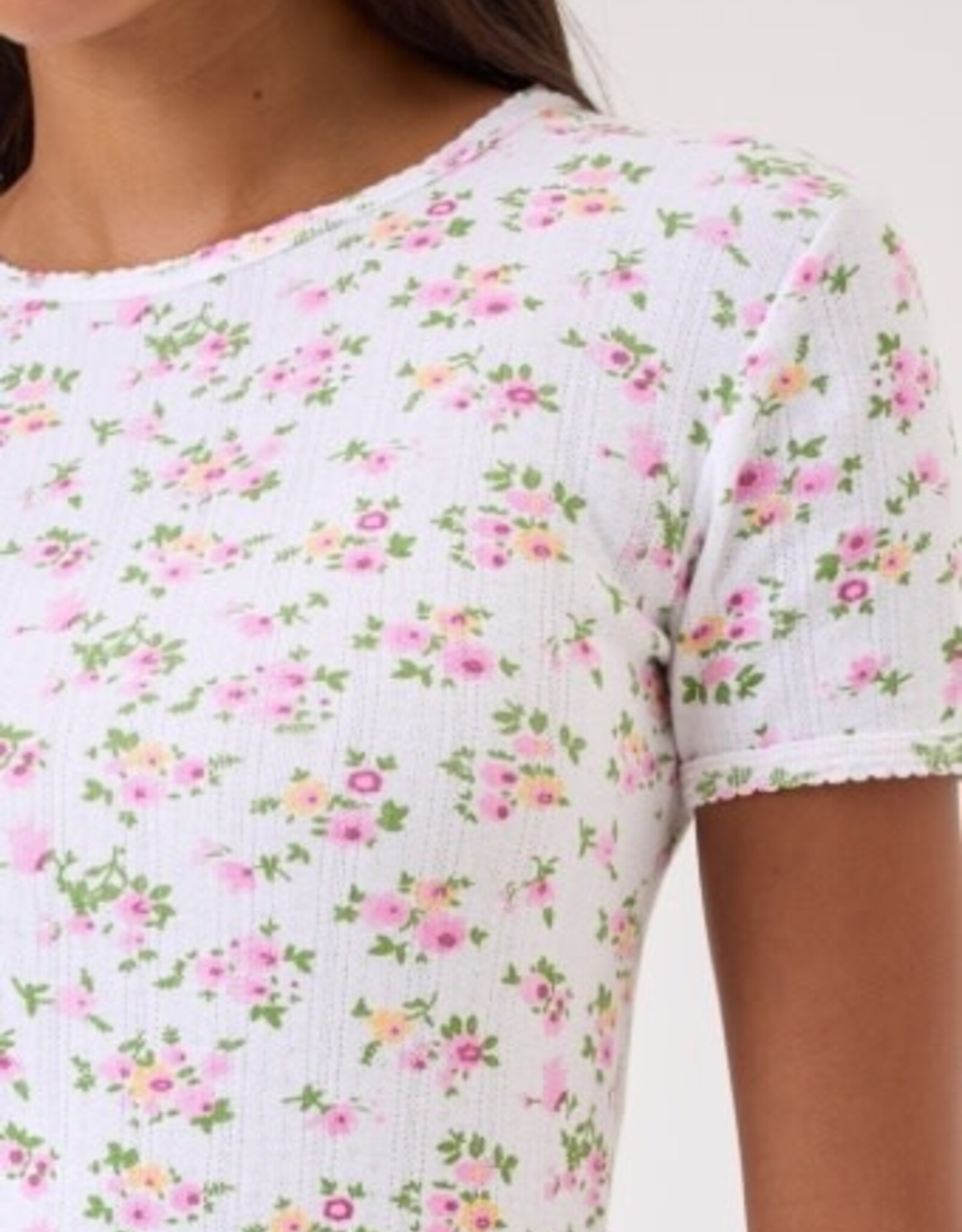 Goldie tees S/S POINTELLE TEE