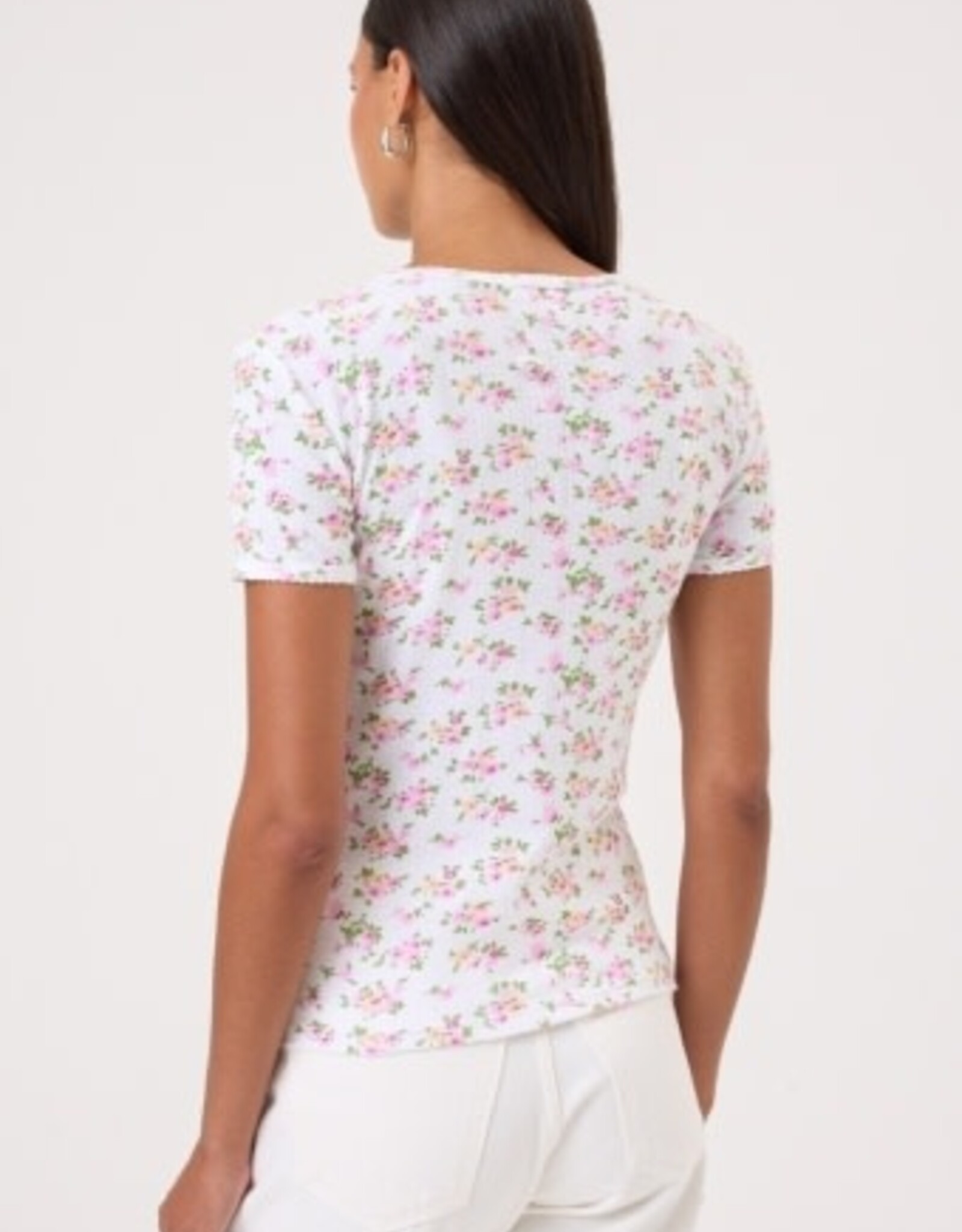 Goldie tees S/S POINTELLE TEE