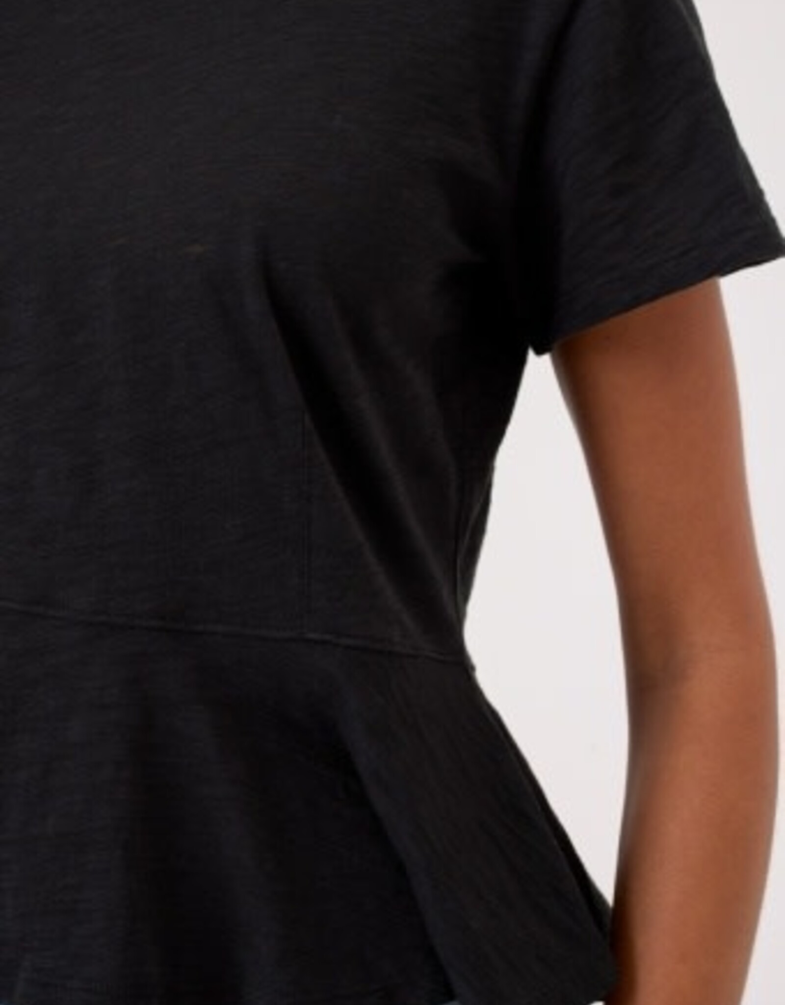 Goldie tees S/S CREW W/PEPLUM